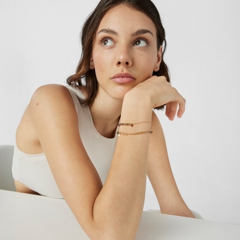 Tous Cool Joy With Smoky Quartz Rhodolite Armband Gold Braun | Österreich-KWYNEH460