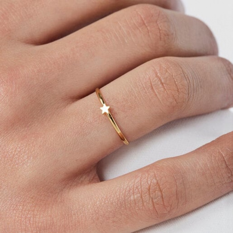 Tous Cool Joy With Star Motif Ring Gold | Österreich-LJGZTD546
