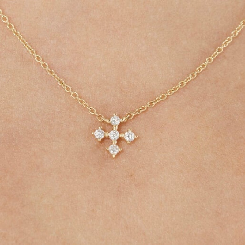 Tous Cross With 008ct Of Diamonds Les Classiques Halskette Gold | Österreich-LRXCEF197