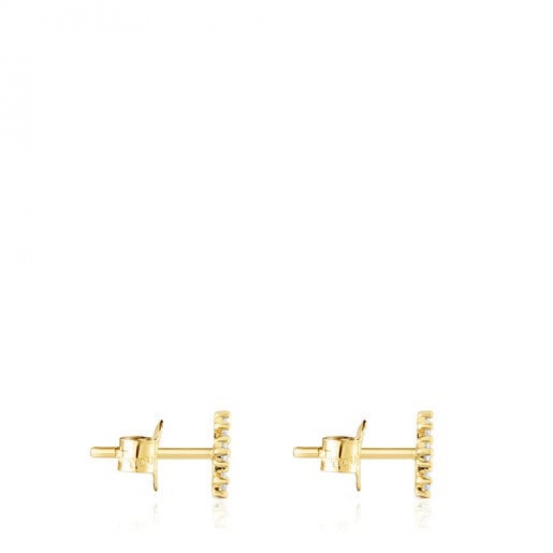 Tous Cross With Diamonds Les Classiques Ohrringe Gold | Österreich-XRYKAI176