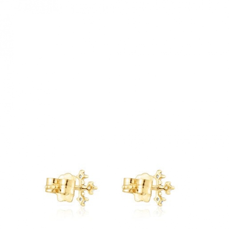 Tous Cross With Diamonds Les Classiques Ohrringe Gold | Österreich-XRYKAI176