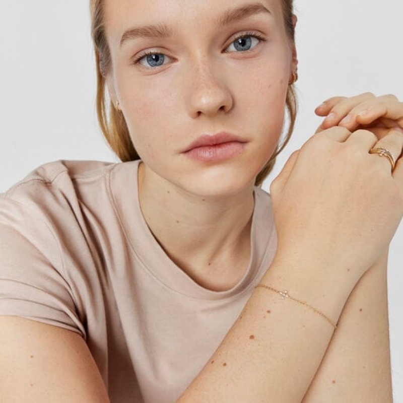 Tous Cross With Diamonds Les Classiques Armband Gold | Österreich-DRBKYS924
