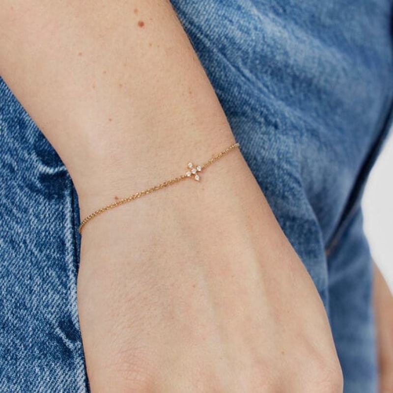 Tous Cross With Diamonds Les Classiques Armband Gold | Österreich-DRBKYS924