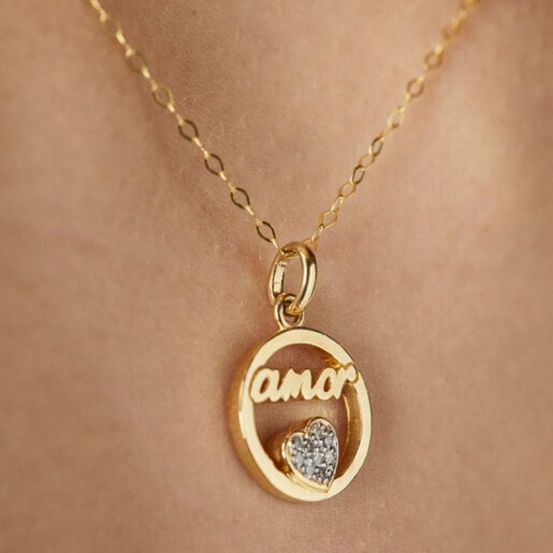 Tous Crossword Love With Diamonds Anhänger Gold | Österreich-MDYWUN130