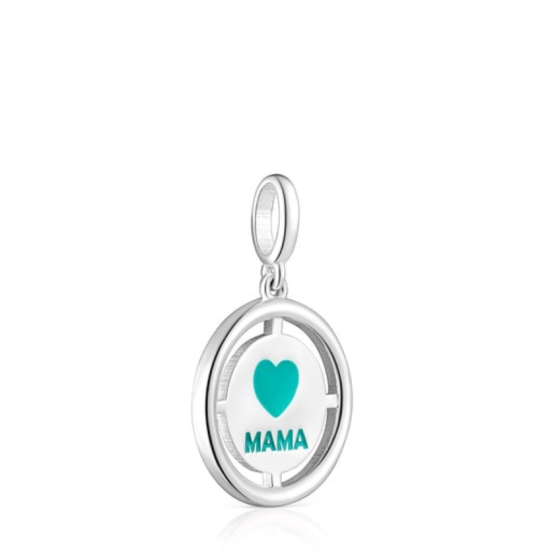 Tous Crossword Mama Mama With Enamel Anhänger Silber | Österreich-RUSWEI601