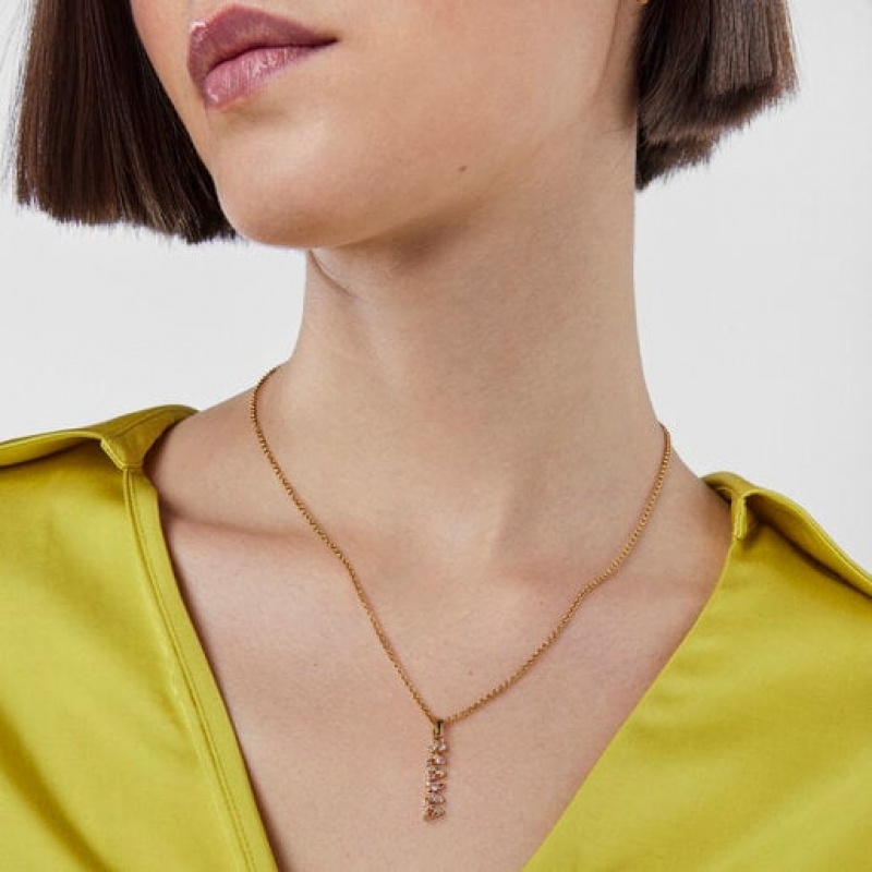Tous Crossword Mama Mama With Gemstones Anhänger Gold | Österreich-HORGXZ230