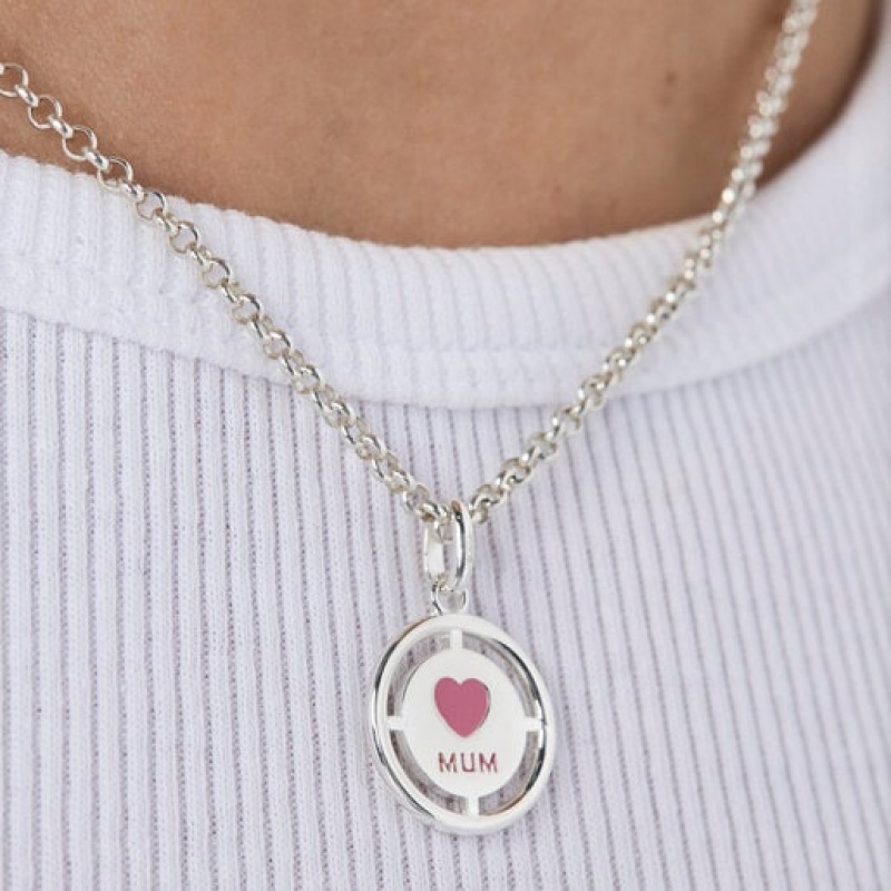 Tous Crossword Mama Mum With Enamel Anhänger Silber | Österreich-NPHAVY679