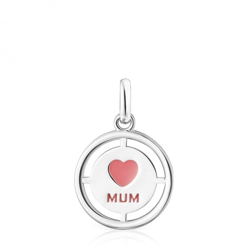 Tous Crossword Mama Mum With Enamel Anhänger Silber | Österreich-NPHAVY679