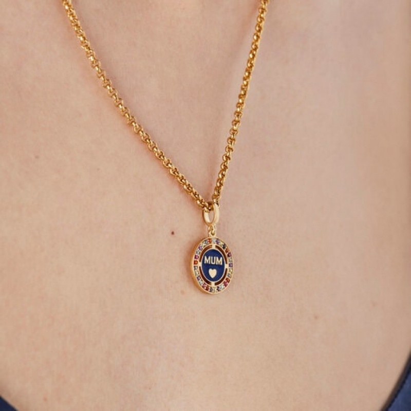 Tous Crossword Mama Mum With Gemstones Anhänger Gold | Österreich-FDZKHE901