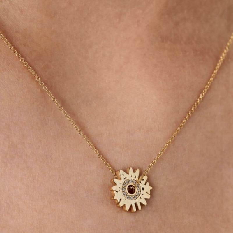Tous Crossword Mama With Diamonds Halskette Gold | Österreich-BHLMDO013