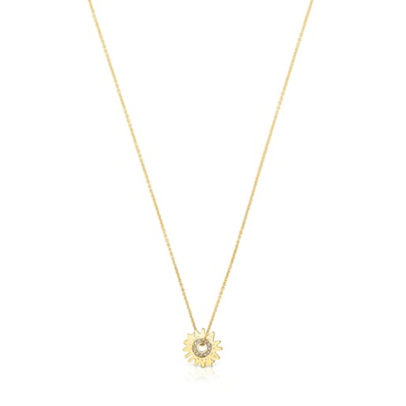 Tous Crossword Mama With Diamonds Halskette Gold | Österreich-BHLMDO013