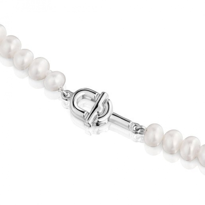 Tous Cultured Pearls Manifesto Halskette Silber | Österreich-QZSVTW097