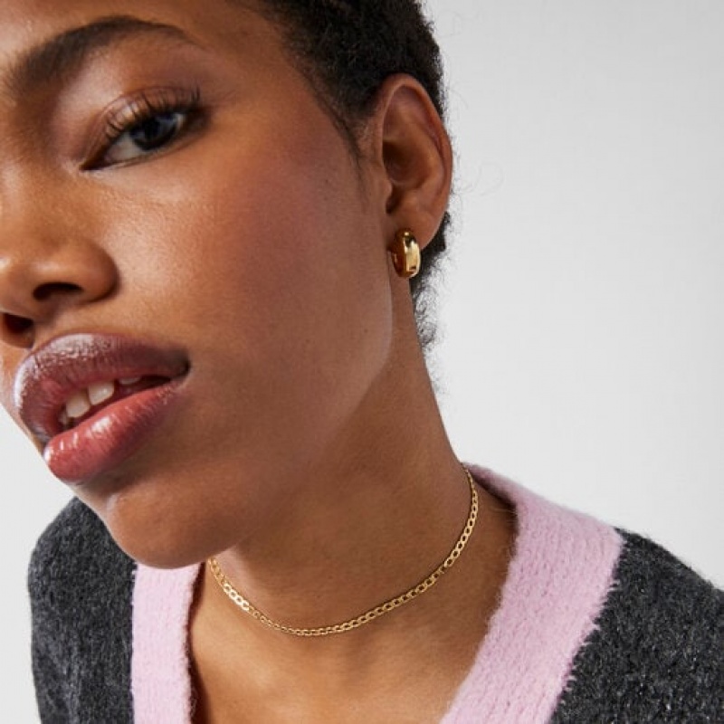 Tous Curbed Choker Kettenriemen Gold | Österreich-OCFDPQ604