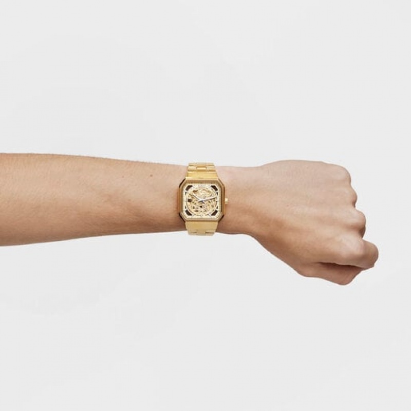 Tous D Bear Analogue With Steel Riemen Uhren Gold | Österreich-HMTCZX864