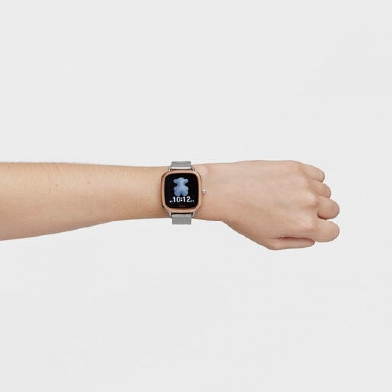 Tous D Connect Iprg Steel With Steel Bracelet Smartwatches Silber | Österreich-PVHDCT845