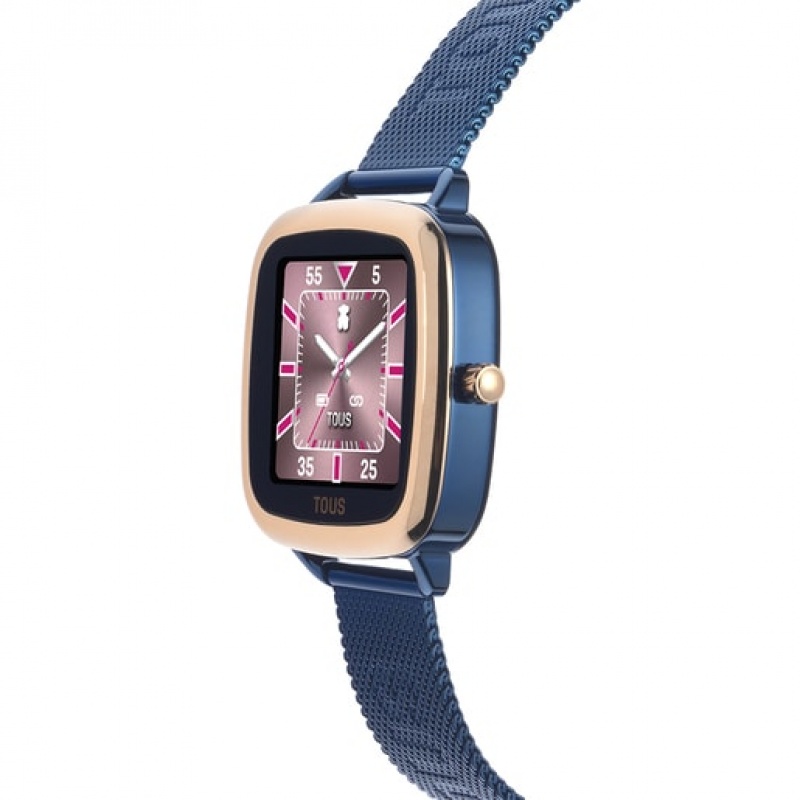 Tous D Connect Iprg Steel With Steel Bracelet Smartwatches Dunkelblau | Österreich-SGIBMZ762