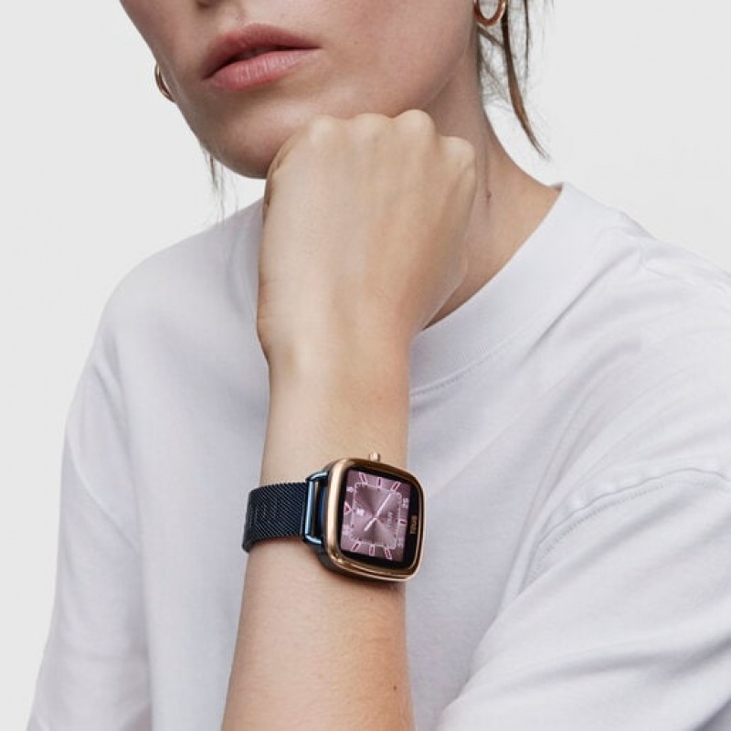 Tous D Connect Iprg Steel With Steel Bracelet Smartwatches Dunkelblau | Österreich-SGIBMZ762