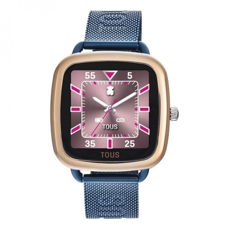 Tous D Connect Iprg Steel With Steel Bracelet Smartwatches Dunkelblau | Österreich-SGIBMZ762