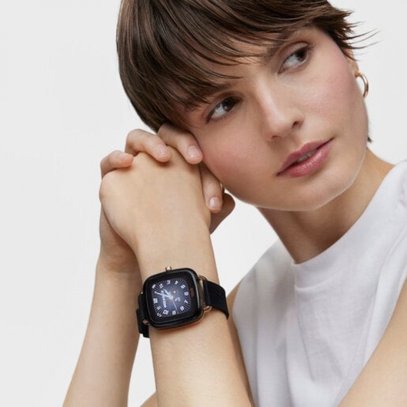 Tous D Connect With Silikon Riemen Smartwatches Schwarz | Österreich-PRDWOG571