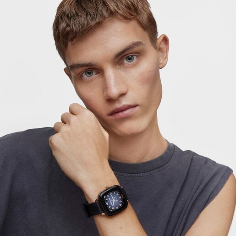 Tous D Connect With Silikon Riemen Smartwatches Schwarz | Österreich-PRDWOG571