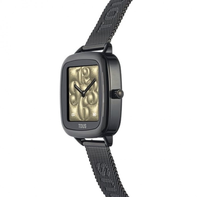 Tous D Connect With Steel Bracelet Smartwatches Schwarz | Österreich-JGUHMD246