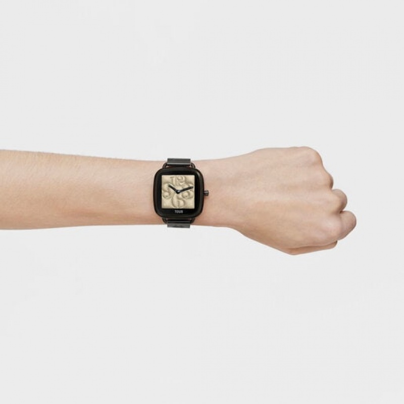 Tous D Connect With Steel Bracelet Smartwatches Schwarz | Österreich-JGUHMD246