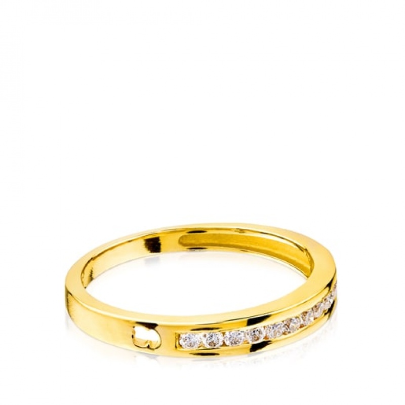 Tous Diamond wedding band Ring Gold | Österreich-RNCWPJ829