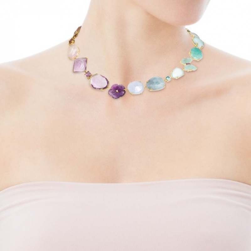 Tous Diamonds Gemstones 42cm Halskette Mehrfarbig | Österreich-DGJSLZ713