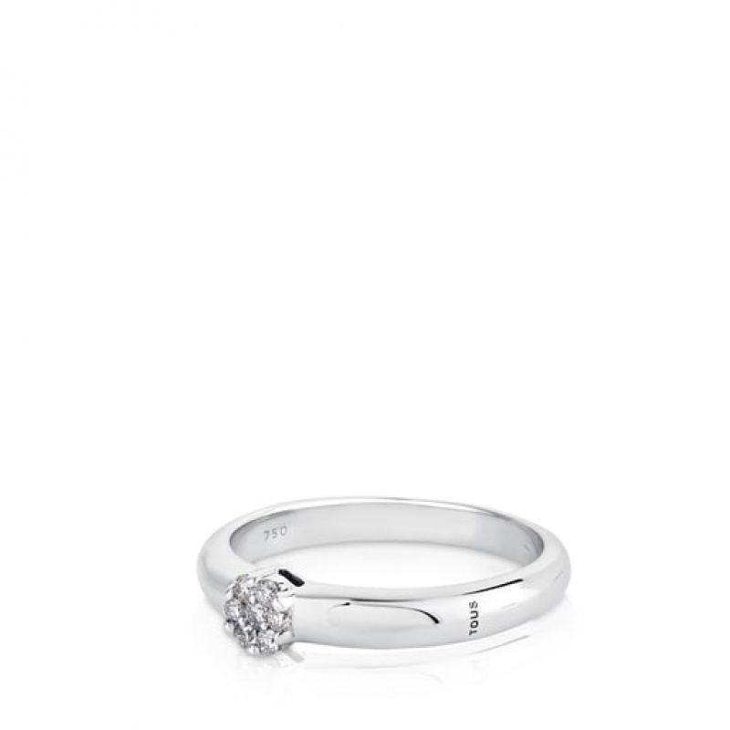 Tous Diamonds solitaire Ring Silber | Österreich-DEJZBQ521