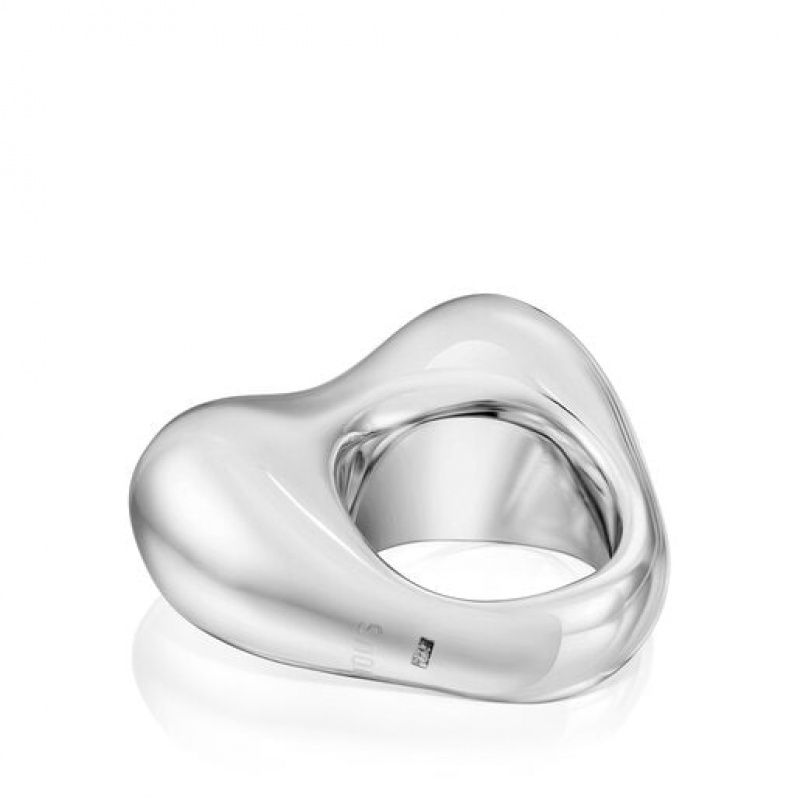 Tous Domed Heart Tabit Ring Silber | Österreich-HDNVGT087