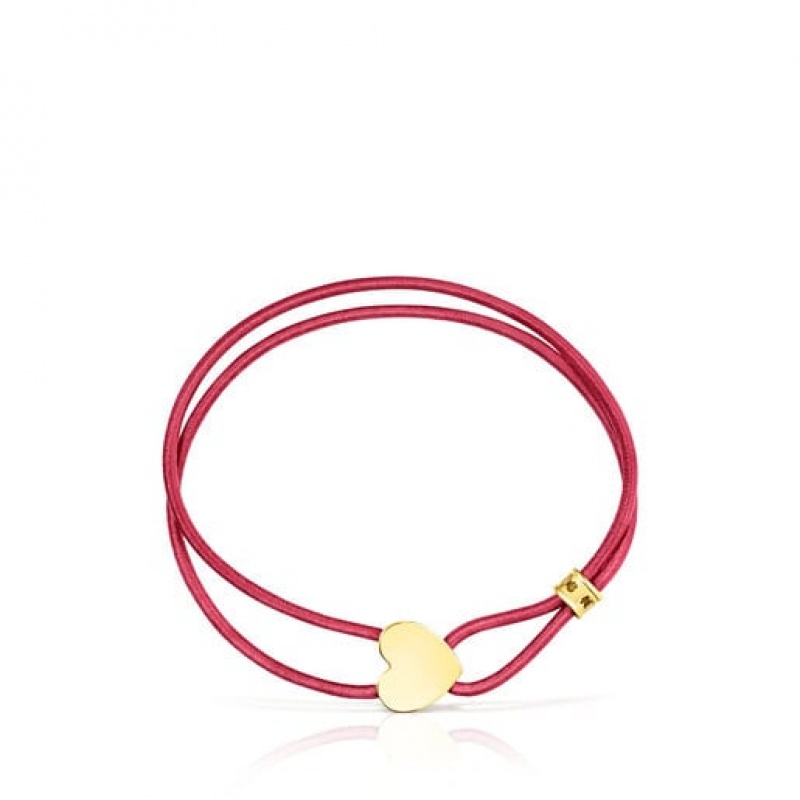 Tous Elastic Sweet Dolls With Heart Armband Rot Gold | Österreich-QLXRZN108