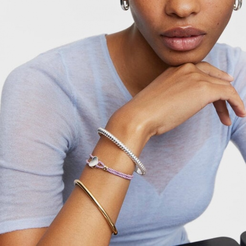 Tous Elastic With Heart Sweet Dolls Armband Bordeaux Silber | Österreich-DPZSBH327