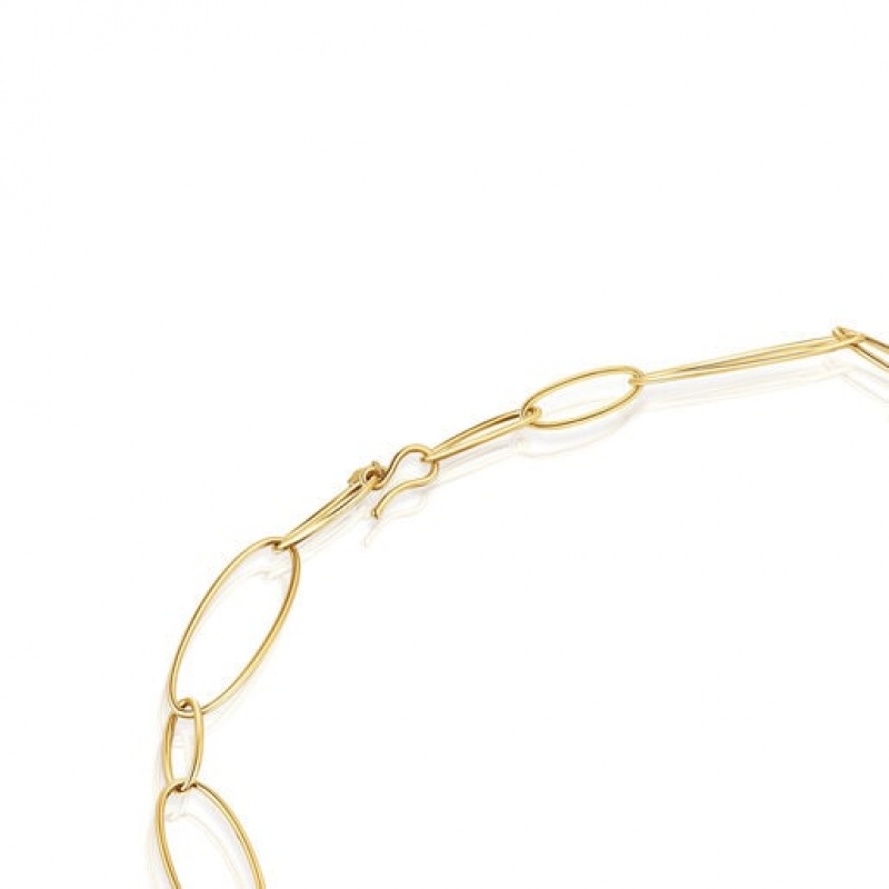 Tous Elipse With Cultured Pearls Halskette Gold | Österreich-RFAGOH893