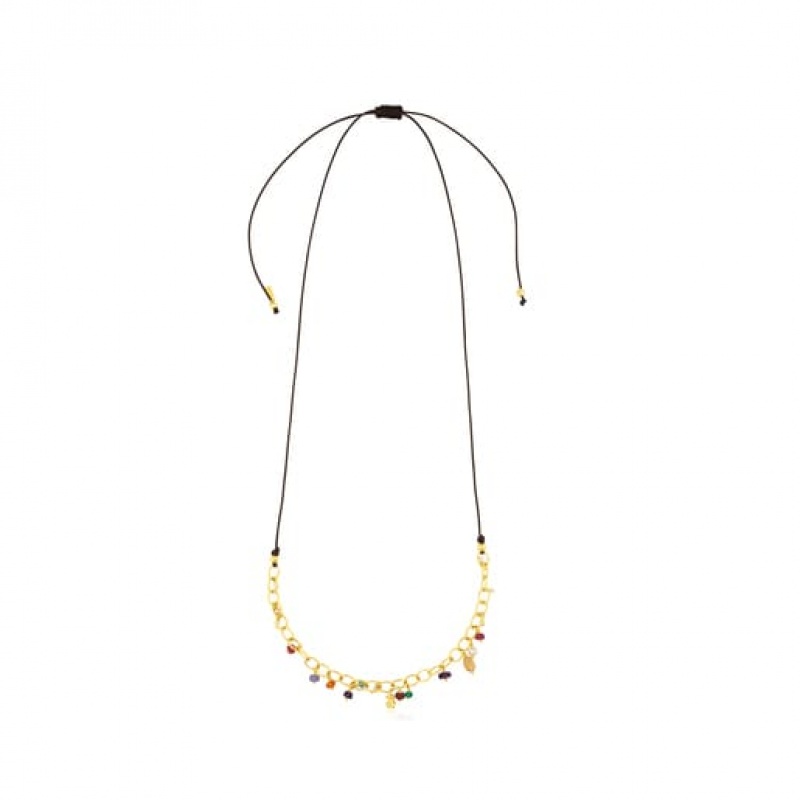 Tous Elise With Gemstones Halskette Gold | Österreich-FYQDHL209