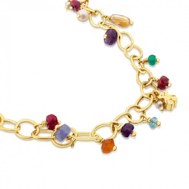 Tous Elise With Gemstones Halskette Gold | Österreich-FYQDHL209