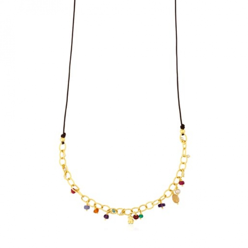 Tous Elise With Gemstones Halskette Gold | Österreich-FYQDHL209
