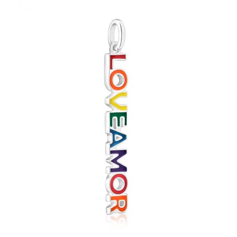 Tous Enamel Pride Loveamor Anhänger Silber | Österreich-ZYNLBQ095