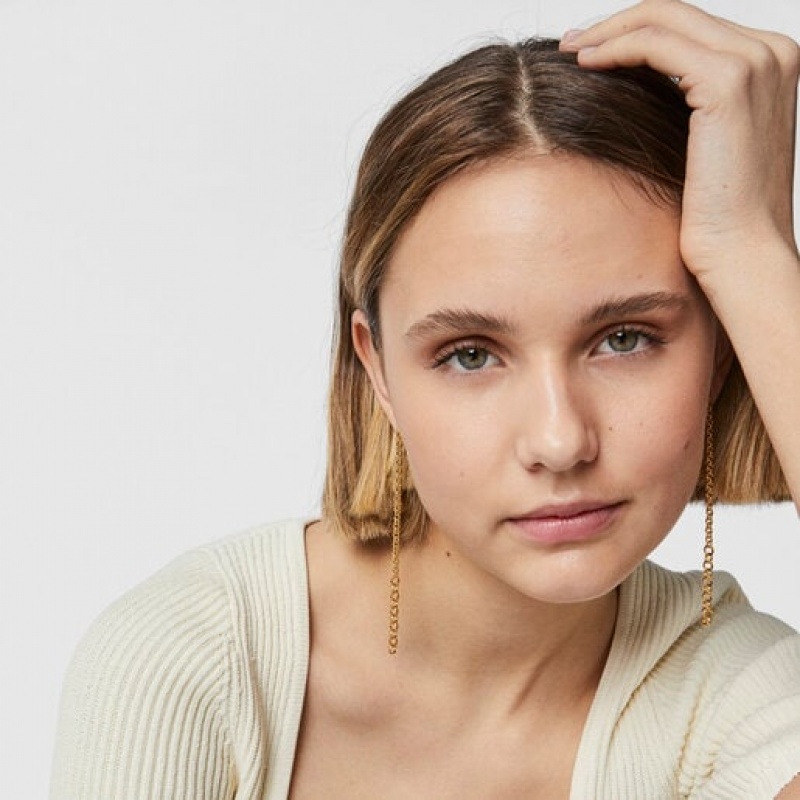 Tous Extra-long Calin With Rings Ohrringe Gold | Österreich-TKDBPA143