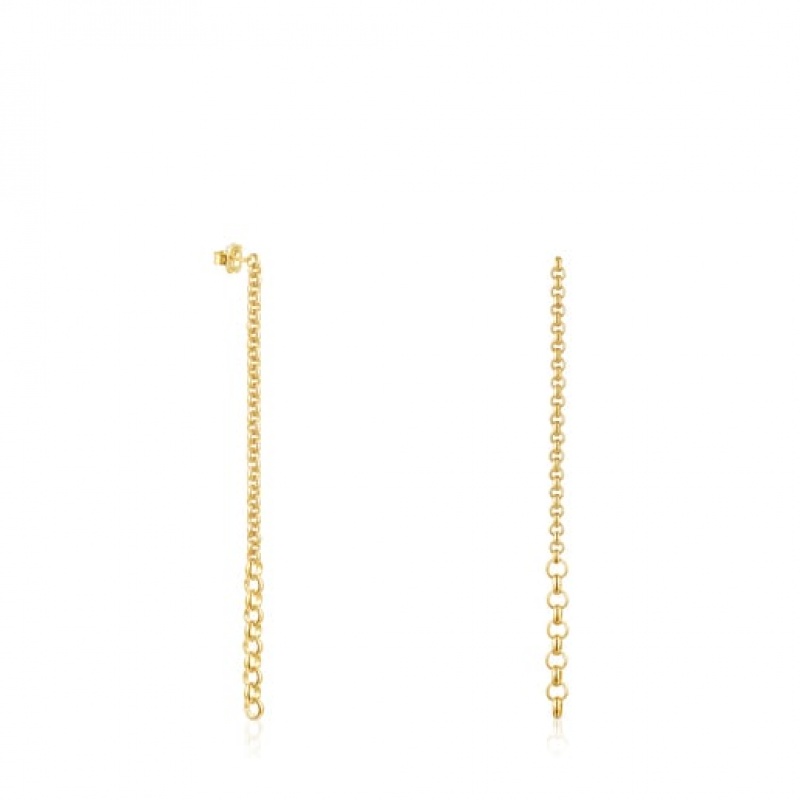 Tous Extra-long Calin With Rings Ohrringe Gold | Österreich-TKDBPA143