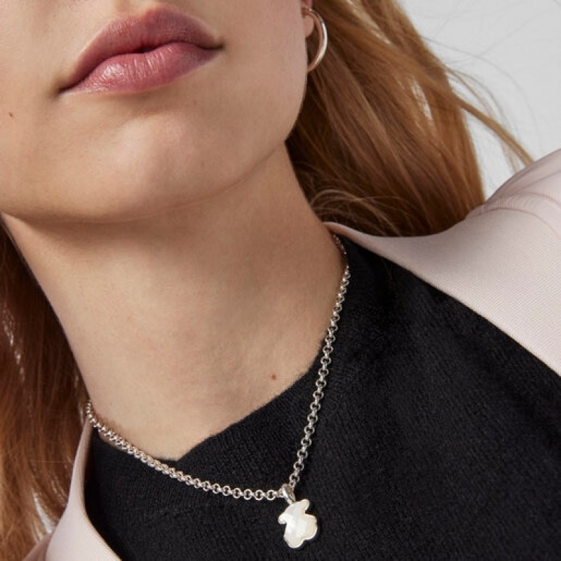Tous Faceted Mother-of-pearl Anhänger Silber | Österreich-GZDOQX129