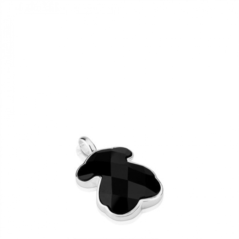 Tous Faceted Onyx Anhänger Schwarz Silber | Österreich-SWMKAE807