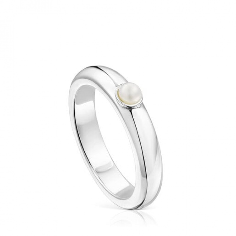Tous Fellow With A Pearl Ring Silber | Österreich-GDETPQ823