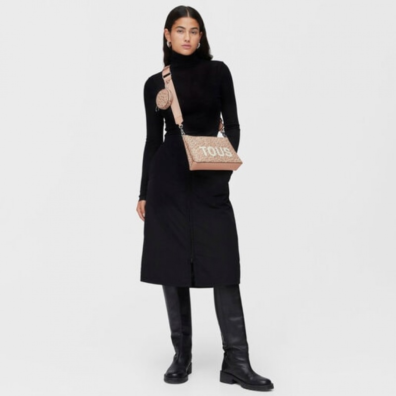 Tous Flache Kaos Mini Evolution Umhängetasche Beige | Österreich-OJPNYZ014