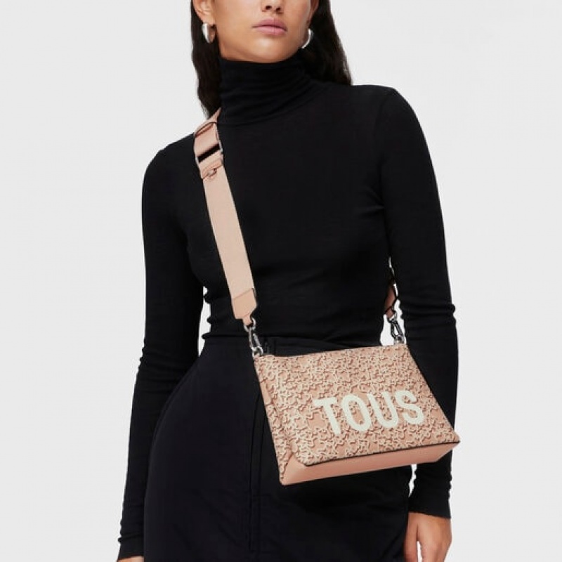 Tous Flache Kaos Mini Evolution Umhängetasche Beige | Österreich-OJPNYZ014