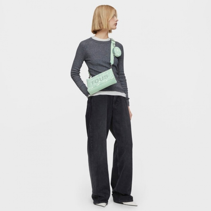 Tous Flache Kaos Mini Evolution Umhängetasche Mintfarben | Österreich-WHPLUC821