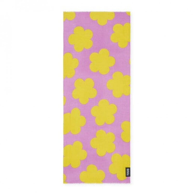 Tous Flower Toppings Foulards Gelb Lila | Österreich-KOZUNQ539