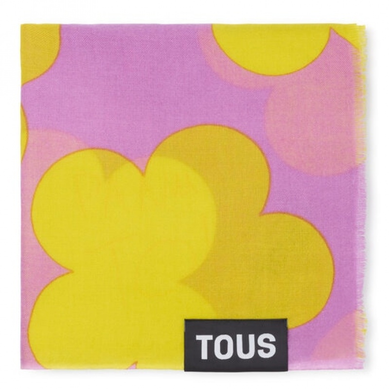 Tous Flower Toppings Foulards Gelb Lila | Österreich-KOZUNQ539