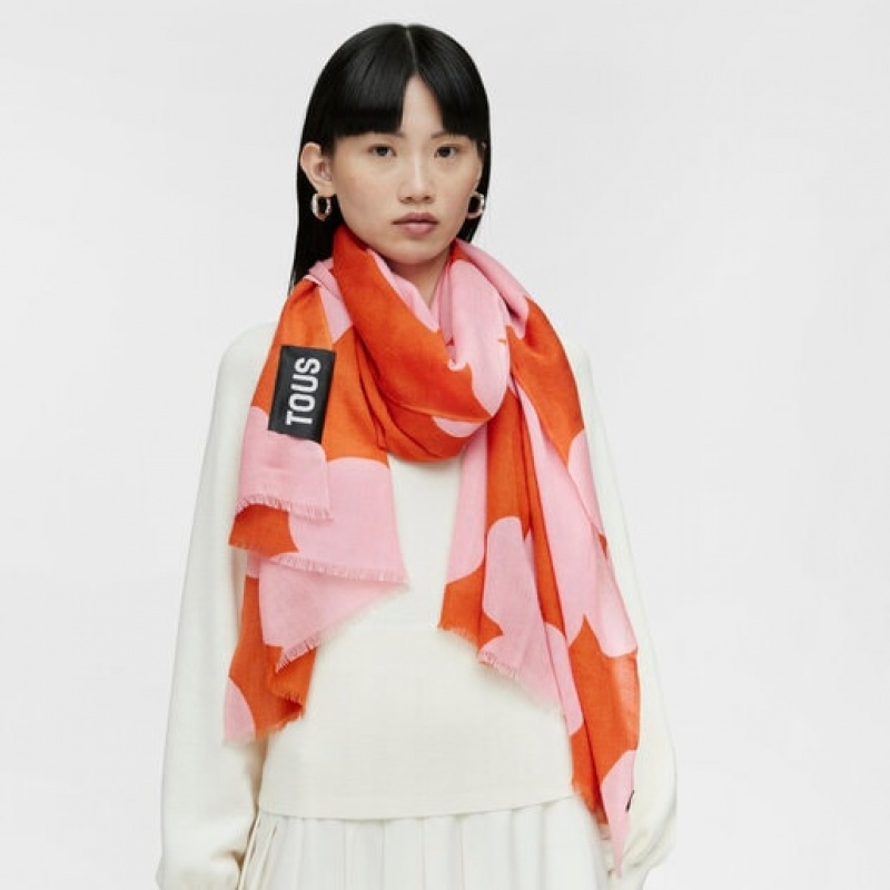 Tous Flower Toppings Foulards Orange | Österreich-WKFAVB863