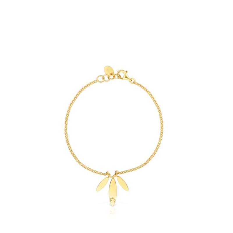 Tous Fragile Nature Laurel Leaf Armband Gold | Österreich-GPYVIC498