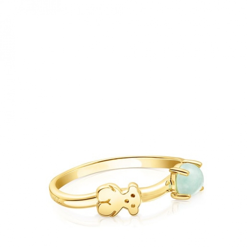 Tous Fragile Nature With Amazonite Ring Gold | Österreich-LAVOET406
